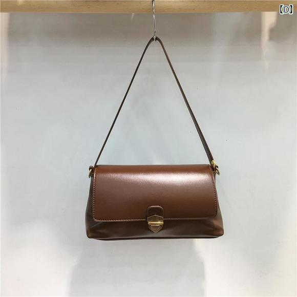 Baguette Shoulder Bag Leather Brown - Picture 4 of 4